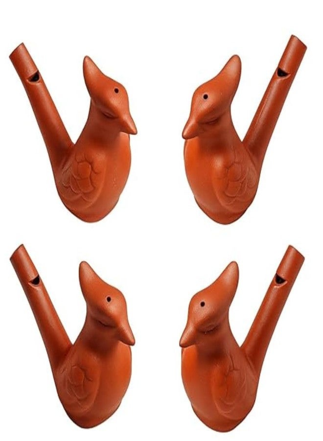 SubiMouIQ Handmade Mud Clay Bird Water Whistle Toy for Children Gift | Terracotta Handmade Animal Figurine Water Whistle Musical Toy, Fill The Water and Blow The Bird for Different Sounds (10) - Image 1